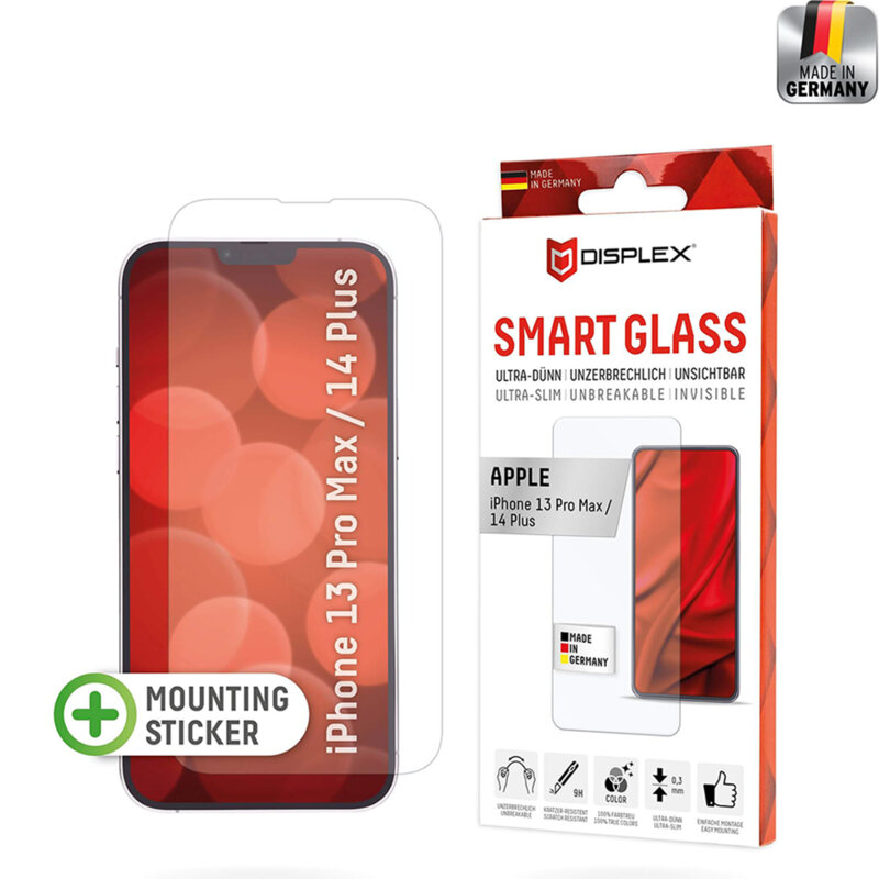 Folie premium iPhone 13 Pro Max Displex Smart FlexiGlass, transparenta
