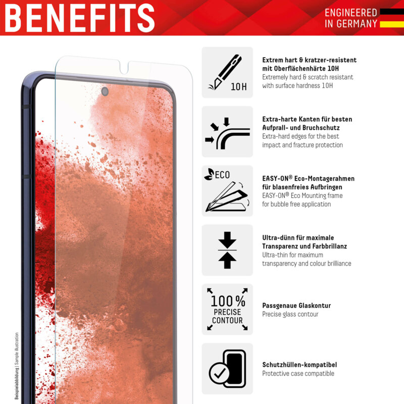 Folie sticla premium Samsung Galaxy A14 4G Displex Real Glass 2D, transparenta