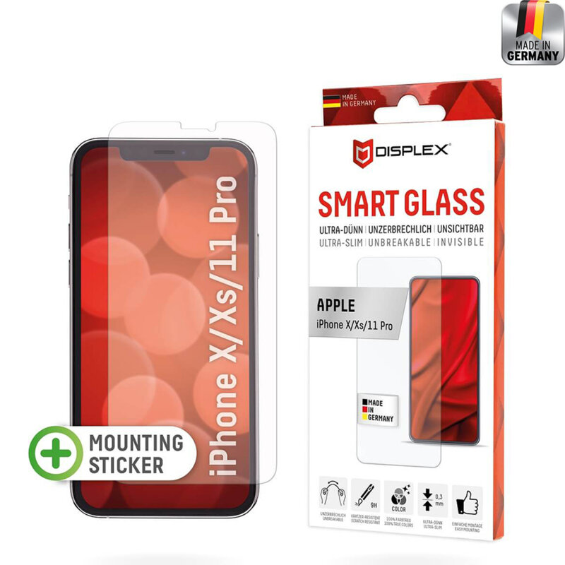 Folie premium iPhone 11 Pro Displex Smart FlexiGlass, transparenta