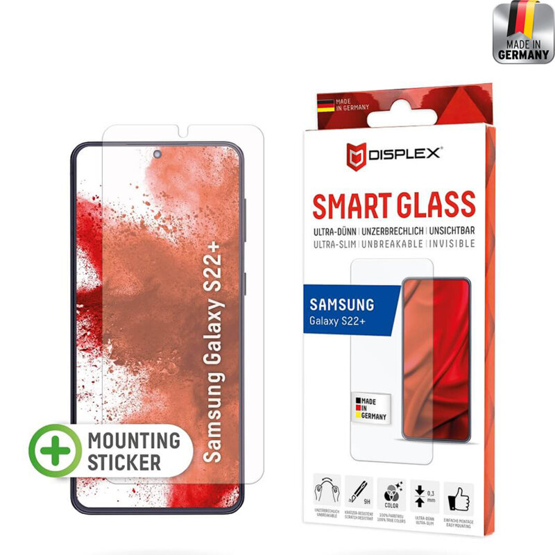 Folie premium Samsung Galaxy S22 Plus 5G Displex Smart FlexiGlass, transparenta