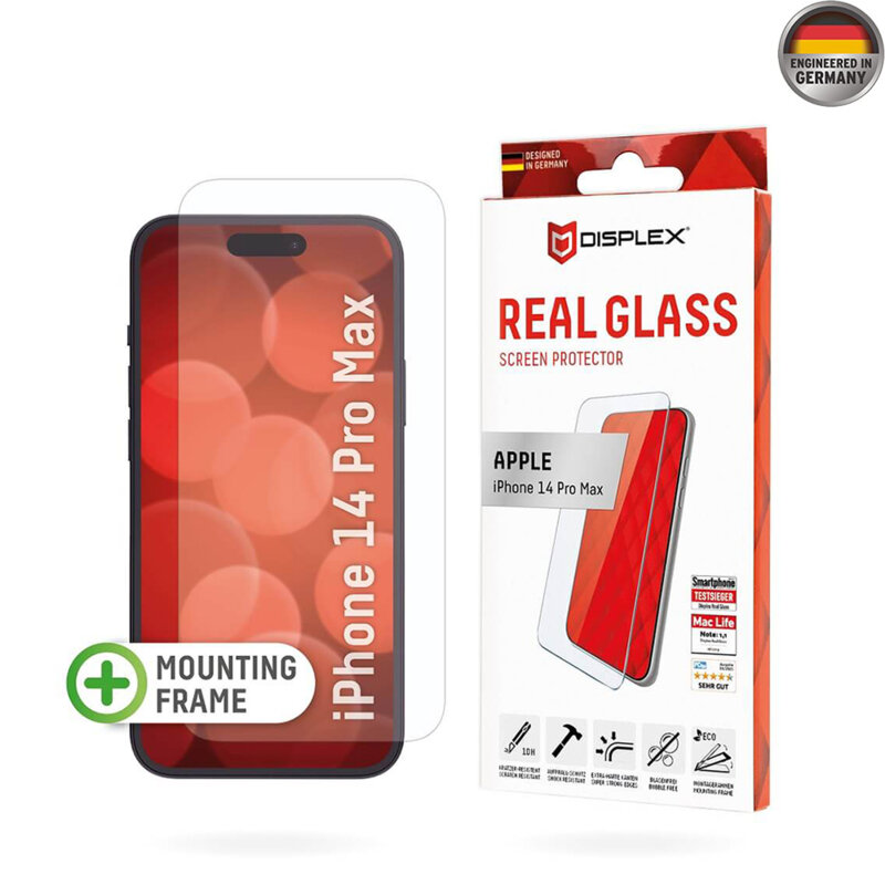 Folie sticla premium iPhone 14 Pro Max Displex Real Glass 2D, transparenta