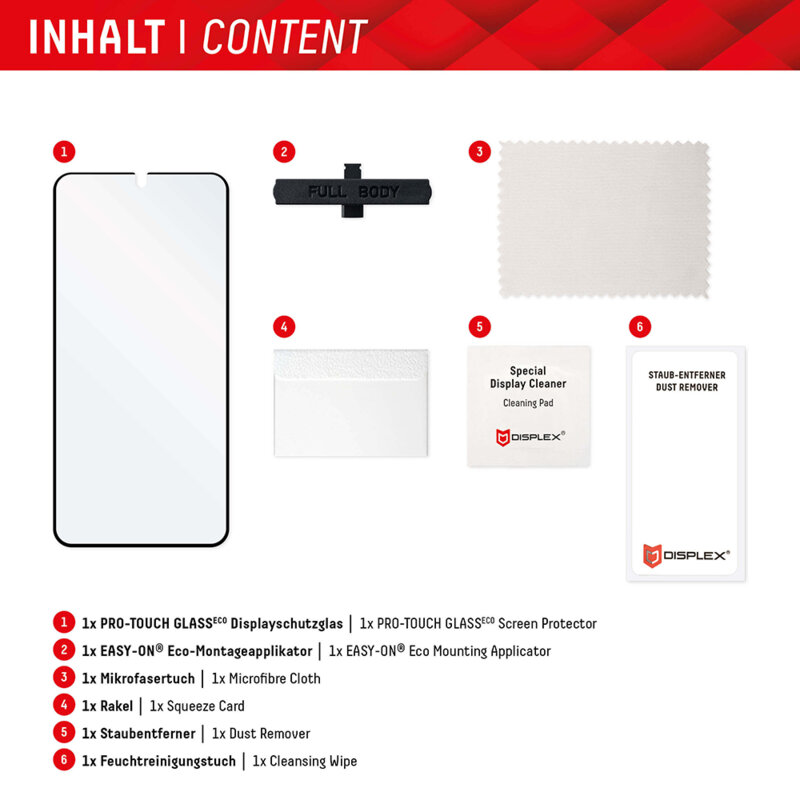 Folie premium Samsung Galaxy S22 Plus 5G Displex Pro Touch FlexiGlass Eco, negru