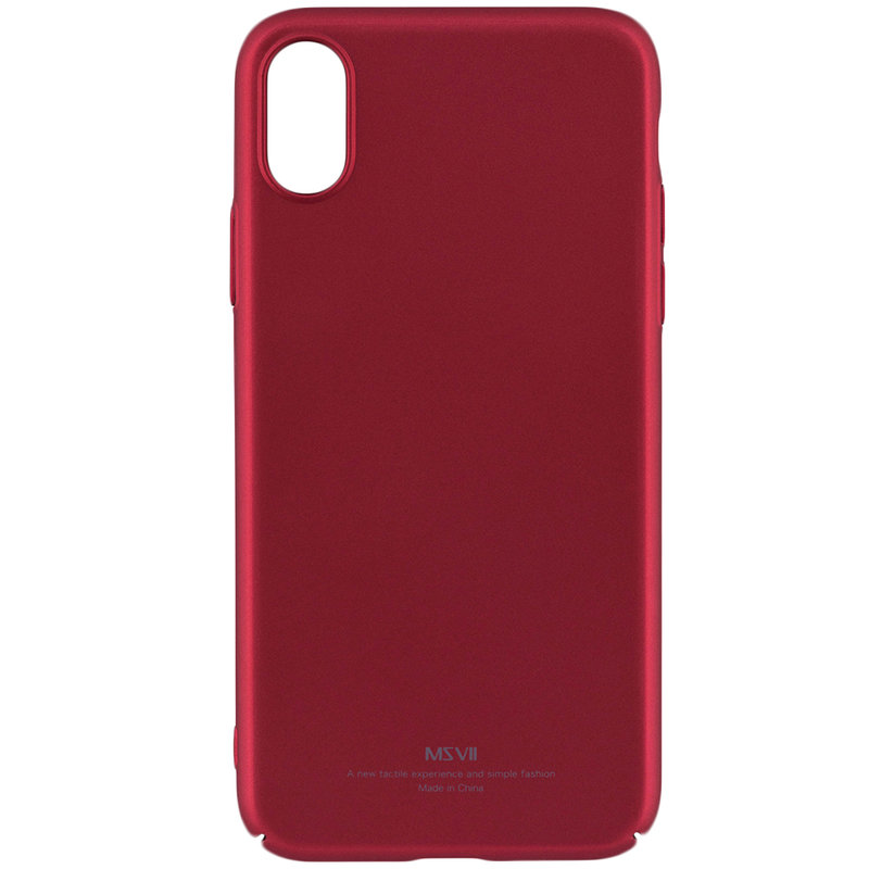 Husa Apple iPhone X, iPhone 10 MSVII Ultraslim Back Cover - Red