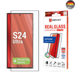 [Folie sticla + husa] premium Samsung Galaxy S24 Ultra Displex Real Glass 3D, transparenta