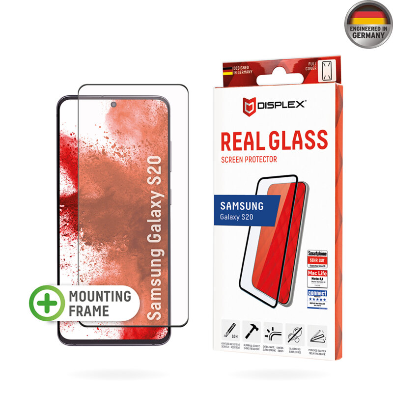 Folie sticla premium Samsung Galaxy S20 5G Displex Real Glass 3D, transparenta