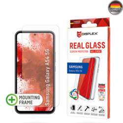 [Folie sticla + husa] premium Samsung Galaxy A54 Displex Real Glass, transparenta