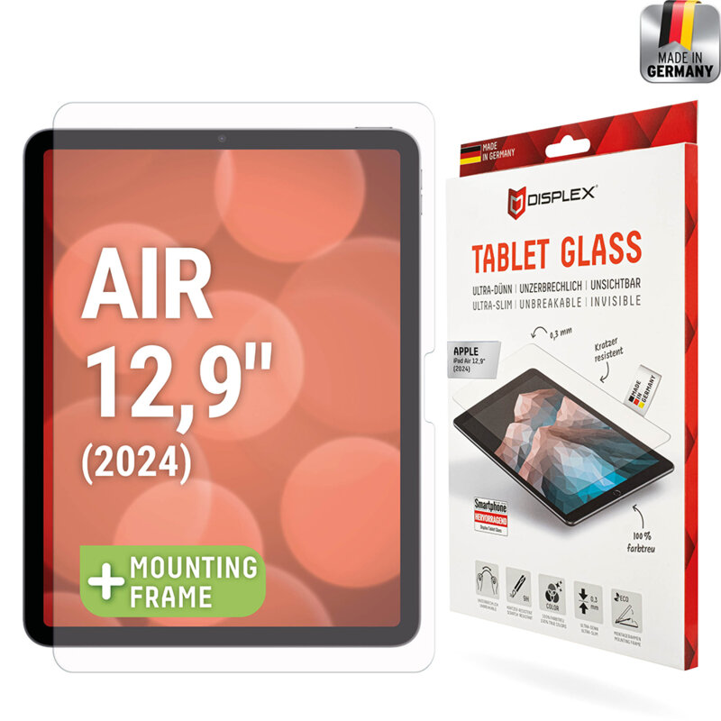 Folie 9H premium iPad Air 13 (2024) Displex Tablet FlexiGlass, transparenta