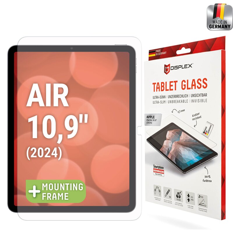 Folie 9H premium iPad Air 11 (2024) Displex Tablet FlexiGlass, transparenta