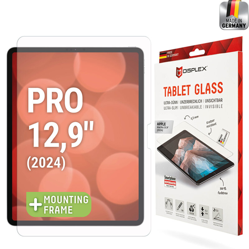 Folie 9H premium iPad Pro 13 (2024) Displex Tablet FlexiGlass, transparenta
