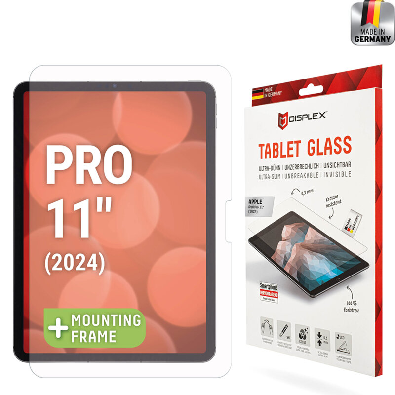 Folie 9H premium iPad Pro 11 (2024) Displex Tablet FlexiGlass, transparenta