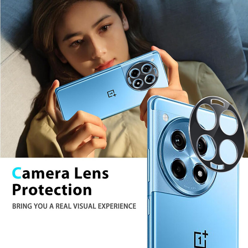 Folie camera OnePlus 12R Techsuit Full Glass, negru