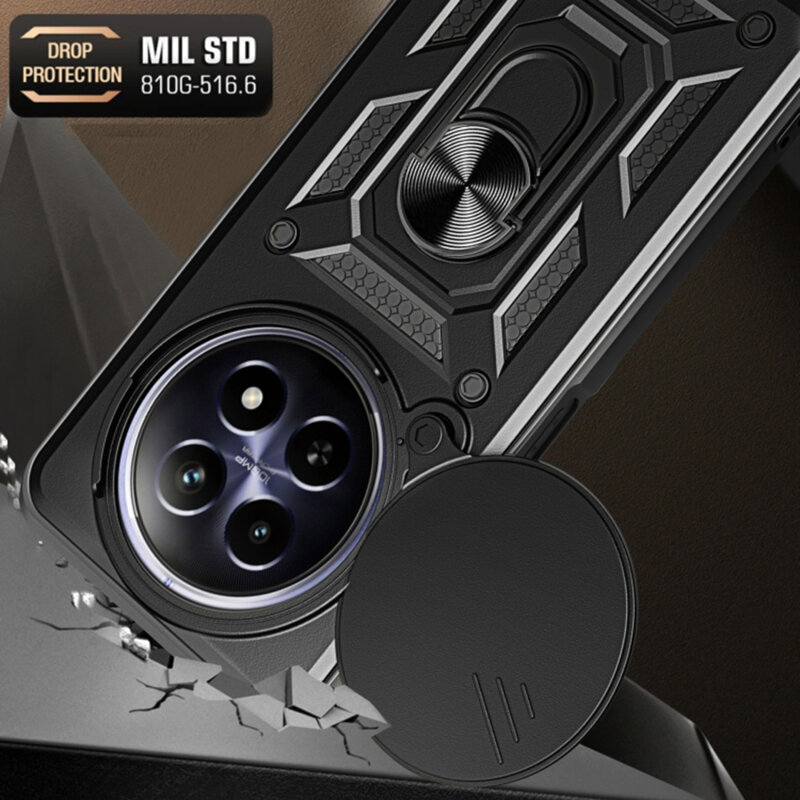 Husa Honor Magic6 Pro protectie camera Techsuit CamShield Series, negru