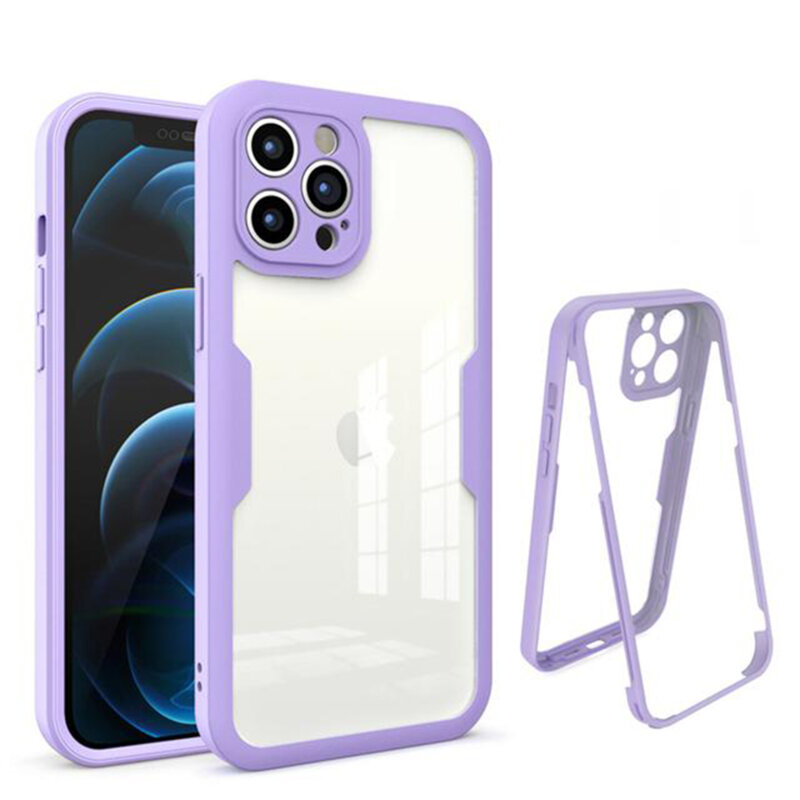 Husa 360° iPhone 12 Pro Max Techsuit ColorVerse, mov