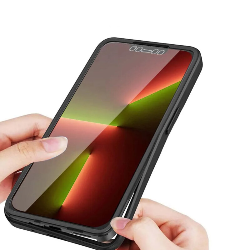 Husa 360° iPhone 13 Pro Techsuit ColorVerse, negru