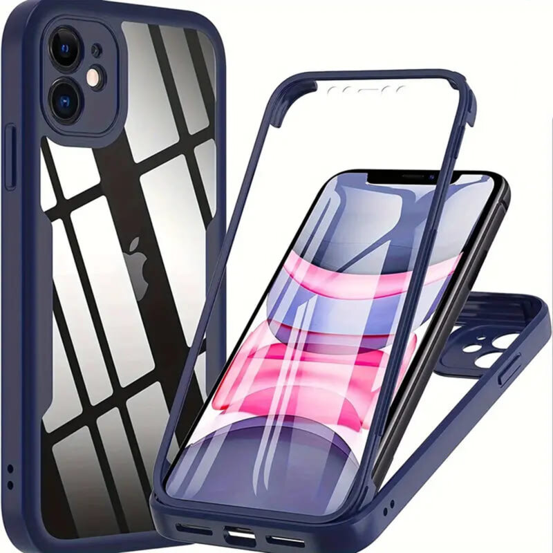 Husa 360° iPhone 11 Techsuit ColorVerse, albastru