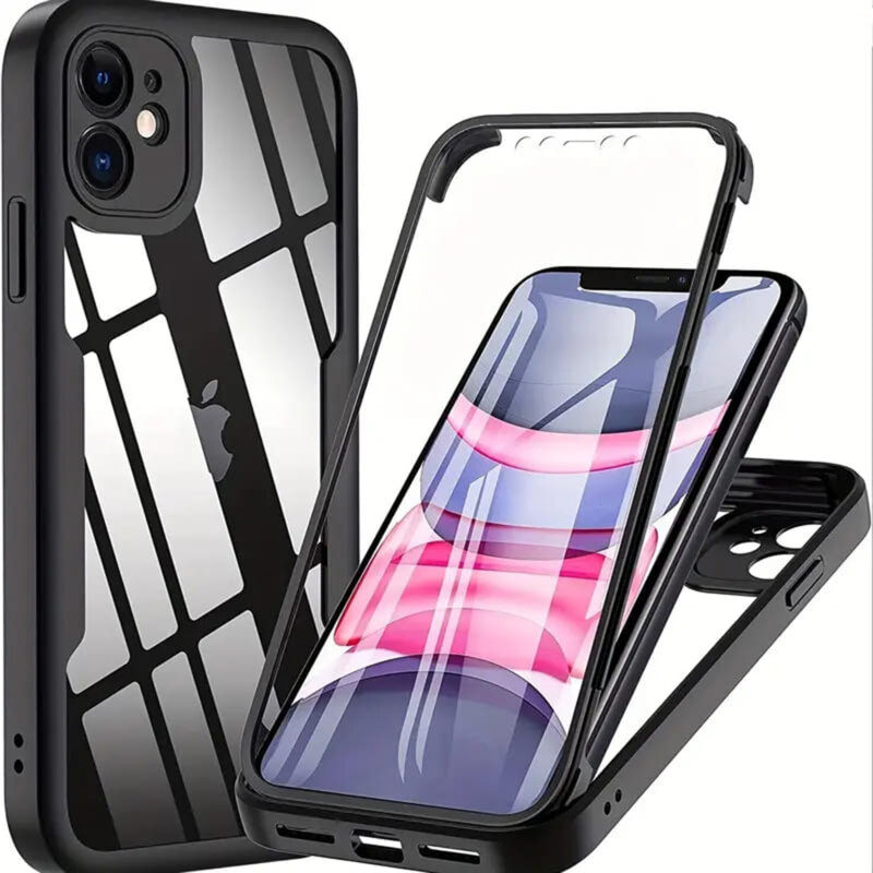 Husa 360° iPhone 11 Techsuit ColorVerse, negru