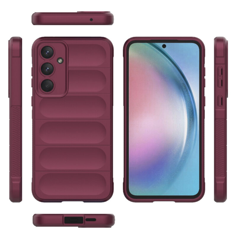 Husa Samsung Galaxy A55 5G Techsuit Magic Shield, bordo