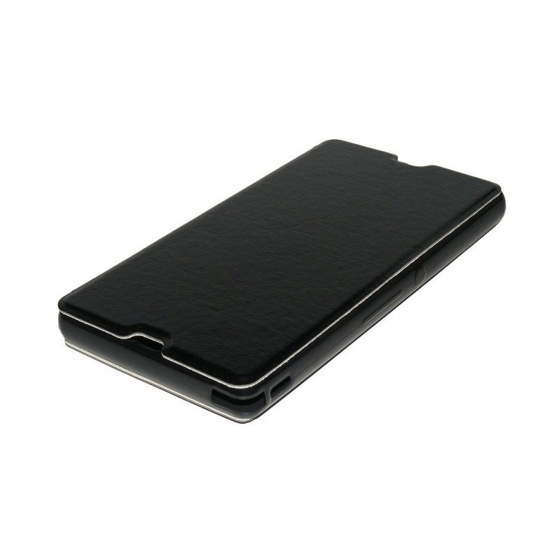 Husa Sony Xperia Z Toc Flip Carte Negru BN