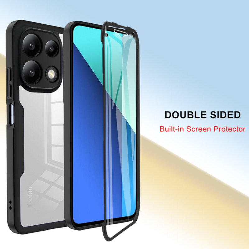 Husa 360° Xiaomi Redmi Note 13 4G Techsuit ColorVerse, albastru