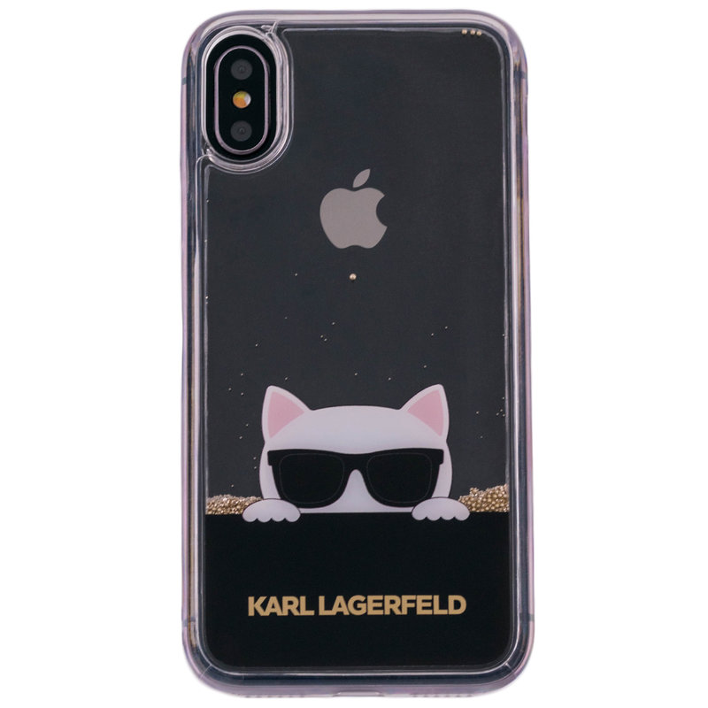 Bumper iPhone X, iPhone 10 Karl Lagerfeld KLHCPXCHPEEGO - Liquid Gold