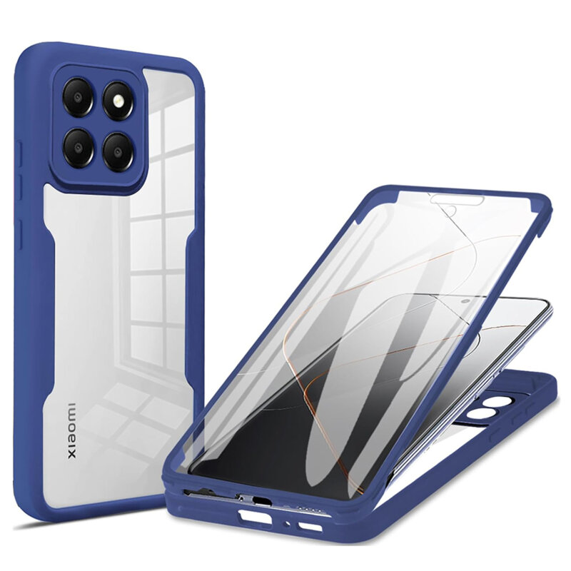 Husa 360° Xiaomi 14 Techsuit ColorVerse, albastru