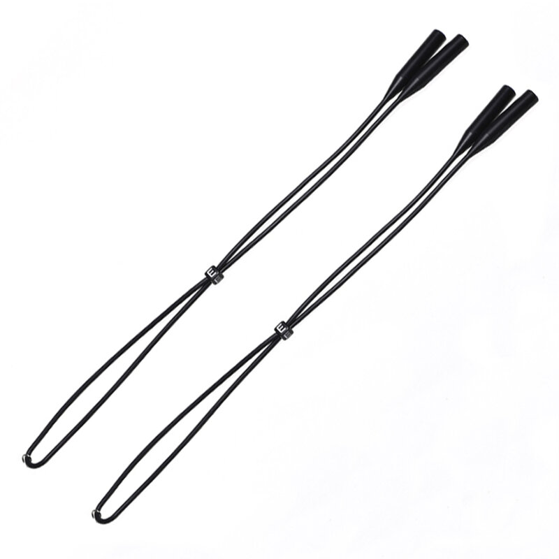 [Pachet 2x] Snur din silicon pentru ochelari, unisex Techsuit GST4, negru
