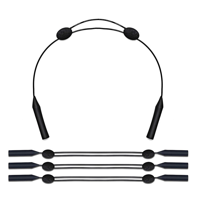 Snur ochelari unisex din silicon Techsuit GST3, negru