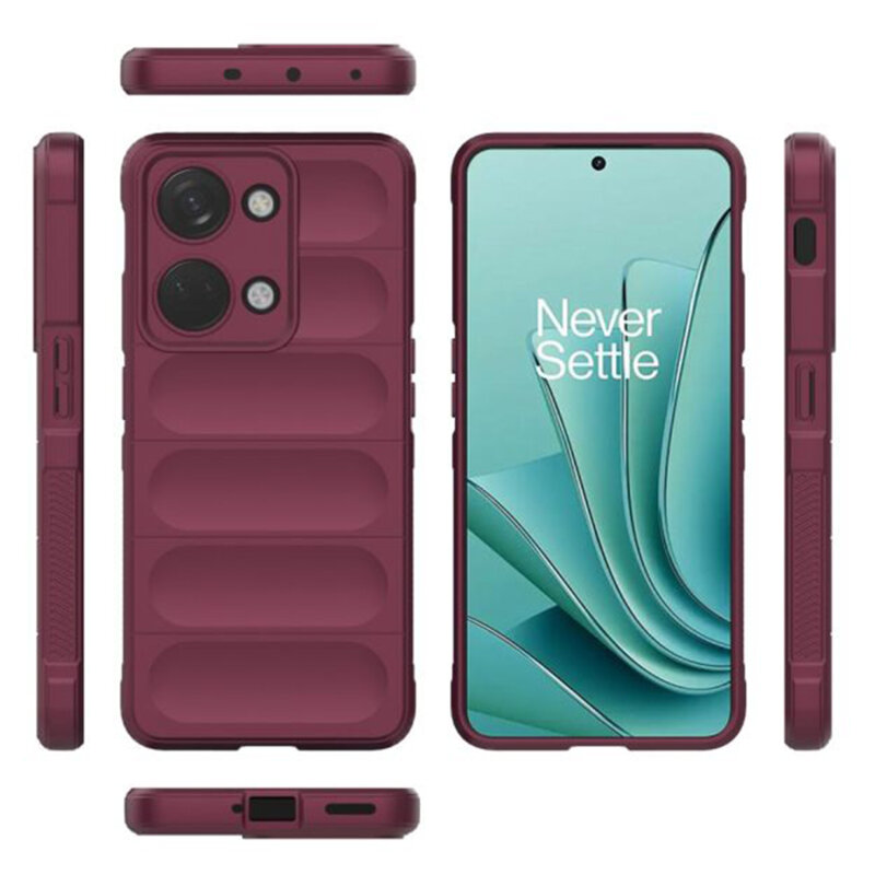 Husa OnePlus Nord 3 Techsuit Magic Shield, bordo