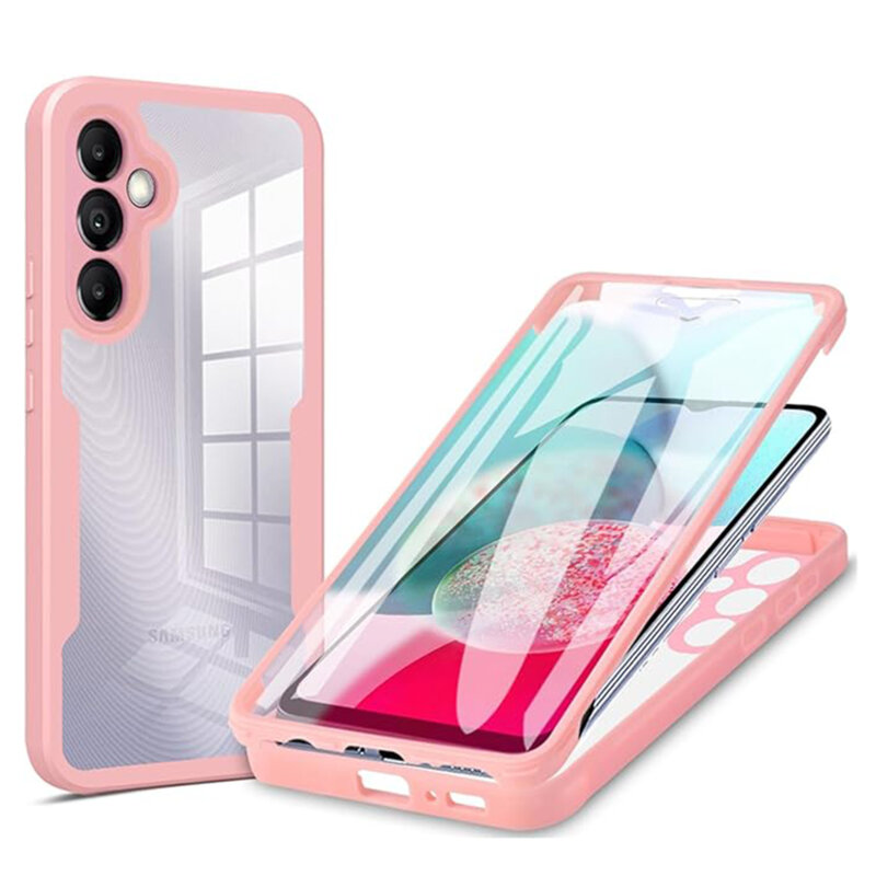 Husa 360° Samsung Galaxy A14 5G Techsuit ColorVerse, roz