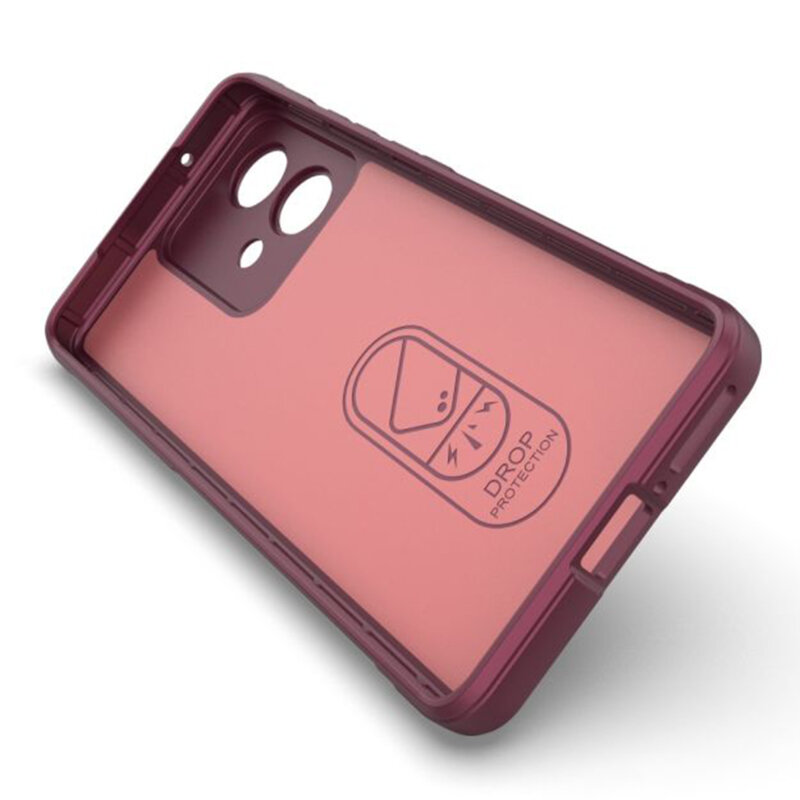 Husa Motorola Edge 40 Neo Techsuit Magic Shield, bordo