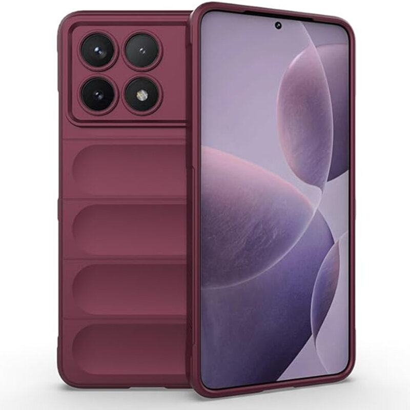 Husa Xiaomi Poco X6 Pro Techsuit Magic Shield, bordo