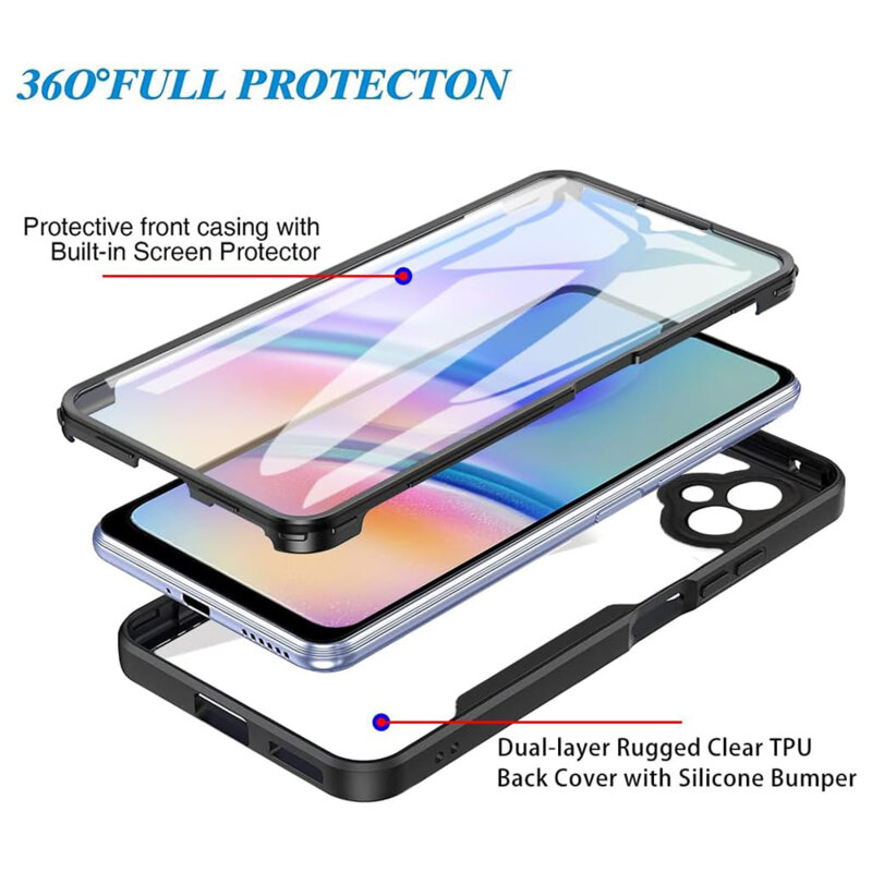 Husa 360° Samsung Galaxy A05 Techsuit ColorVerse, roz