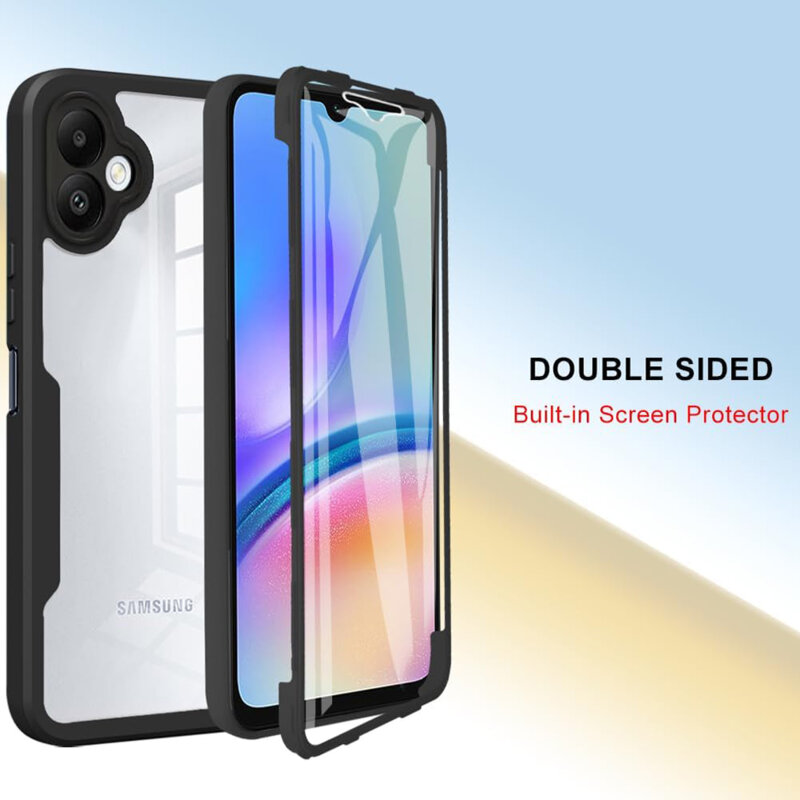 Husa 360° Samsung Galaxy A05 Techsuit ColorVerse, negru