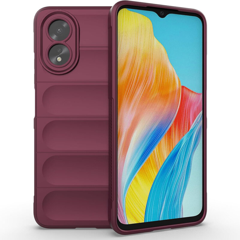 Husa Oppo A38 Techsuit Magic Shield, bordo