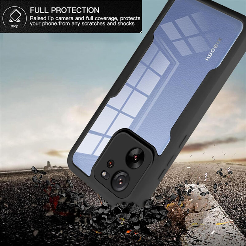 Husa 360° Xiaomi 13T Pro Techsuit ColorVerse, negru