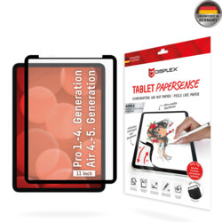 Folie mata premium iPad Air 5 (2022) Displex Tablet PaperSense, negru