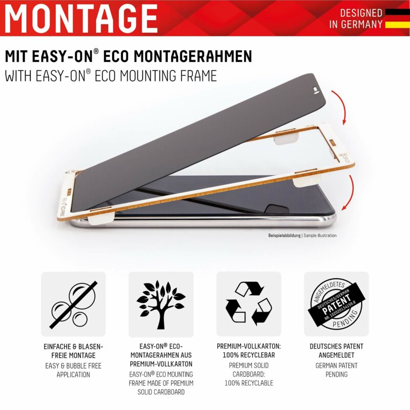 Folie sticla premium iPhone 13 Pro Max Displex Real Glass Privacy Full Cover, negru