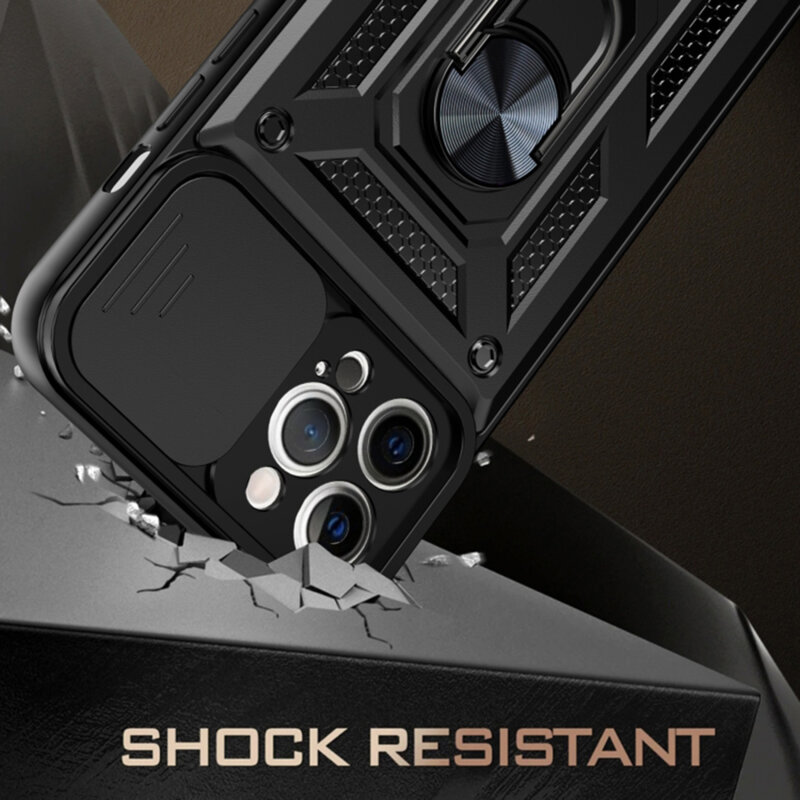 Husa iPhone 11 Pro Max protectie camera Techsuit CamShield Series, roz