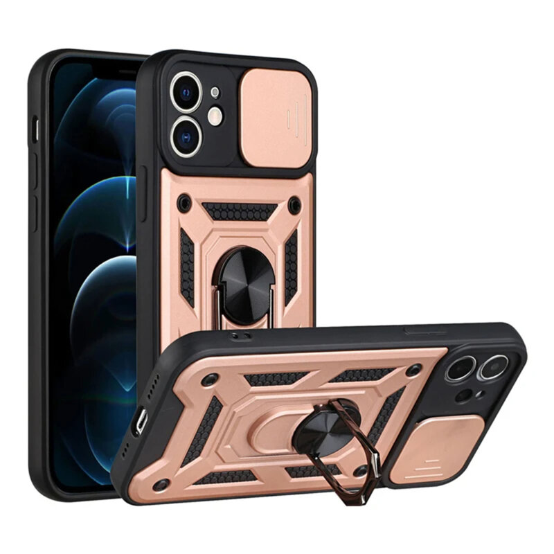 Husa iPhone 11 protectie camera Techsuit CamShield Series, roz