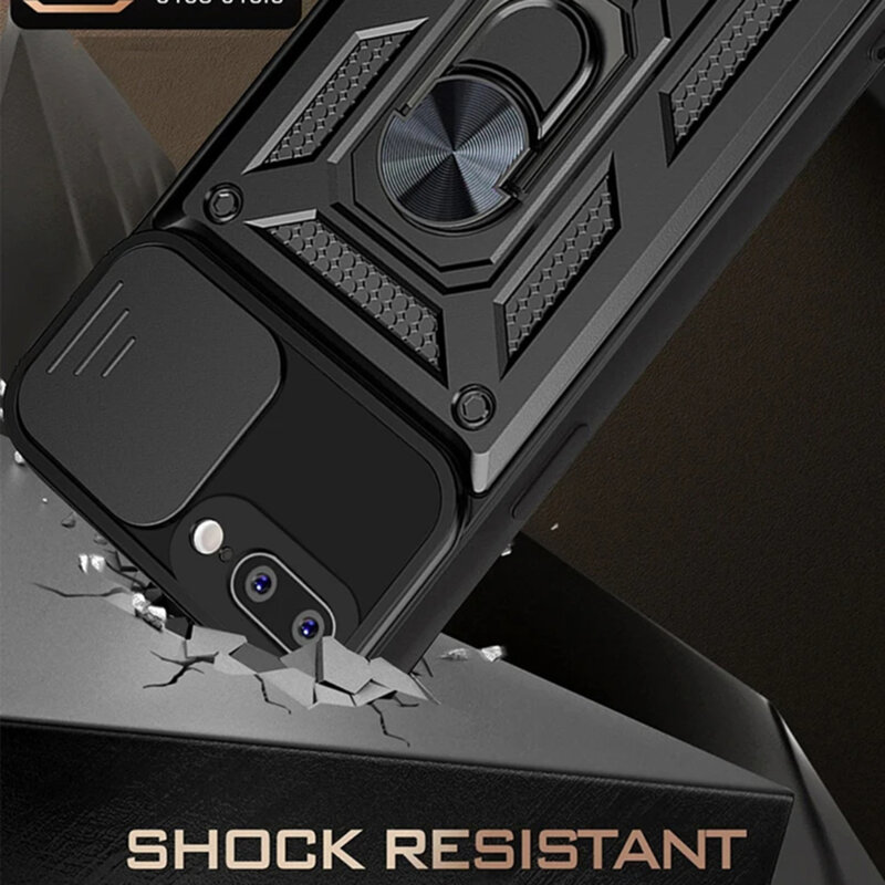 Husa iPhone 7 Plus protectie camera Techsuit CamShield Series, albastru