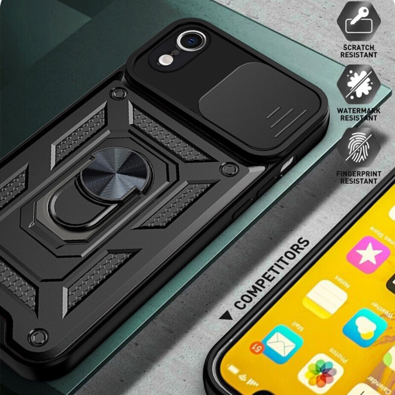 Husa iPhone XR protectie camera Techsuit CamShield Series, verde