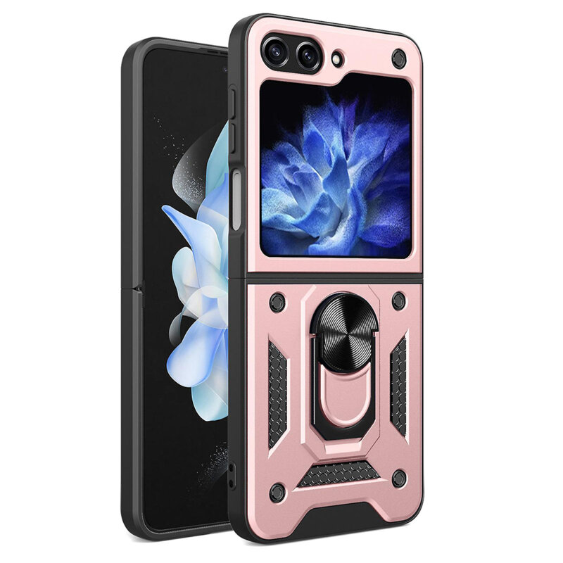 Husa Samsung Galaxy Z Flip5 protectie camera Techsuit CamShield Series, roz