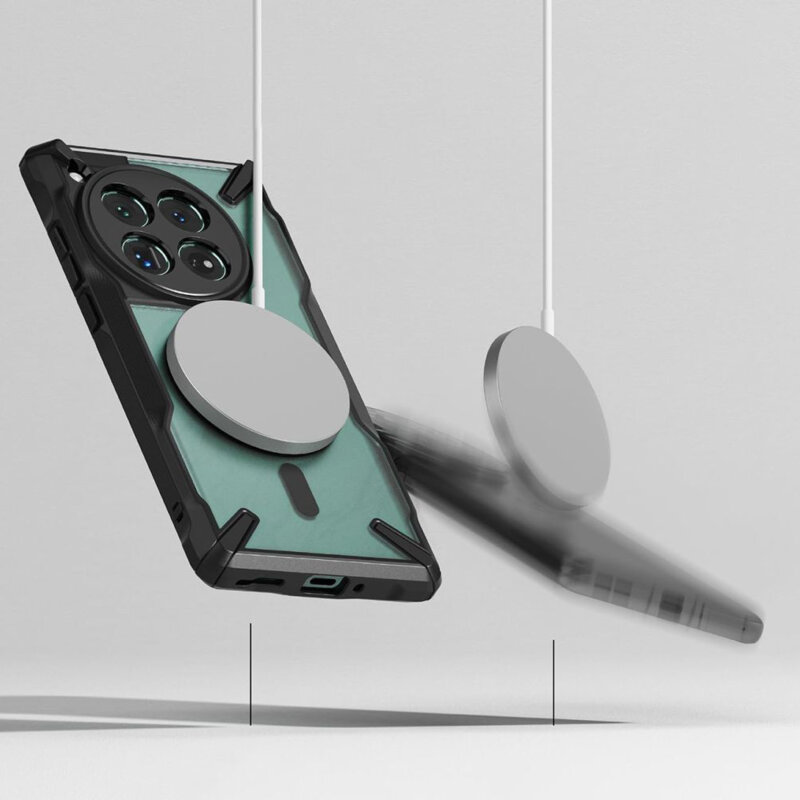 Husa OnePlus 12 Ringke Fusion X MagSafe, negru mat