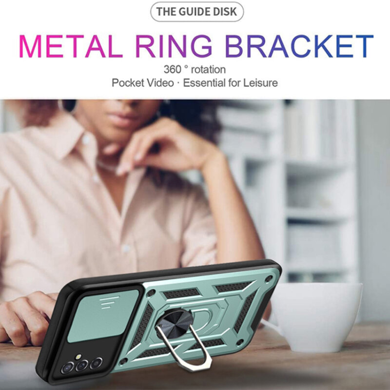 Husa Samsung Galaxy A13 5G protectie camera Techsuit CamShield Series, verde