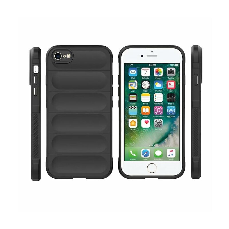 Husa iPhone SE 3, SE 2022 Techsuit Magic Shield, negru