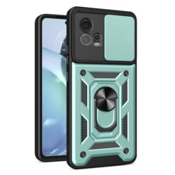 Husa Motorola Moto G72 protectie camera Techsuit CamShield Series, verde