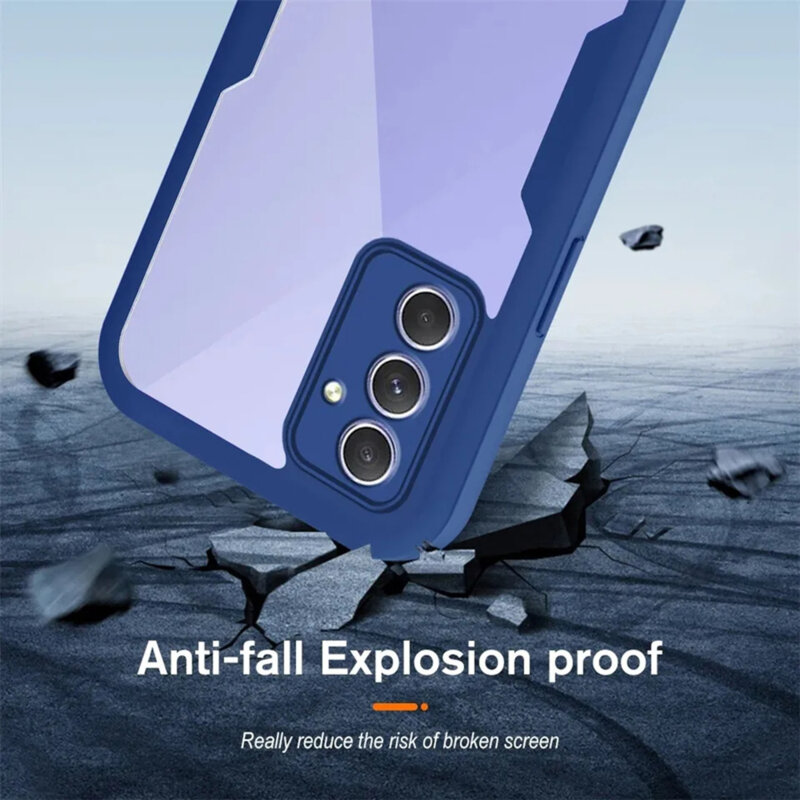 Husa 360° Samsung Galaxy A54 Techsuit ColorVerse, albastru