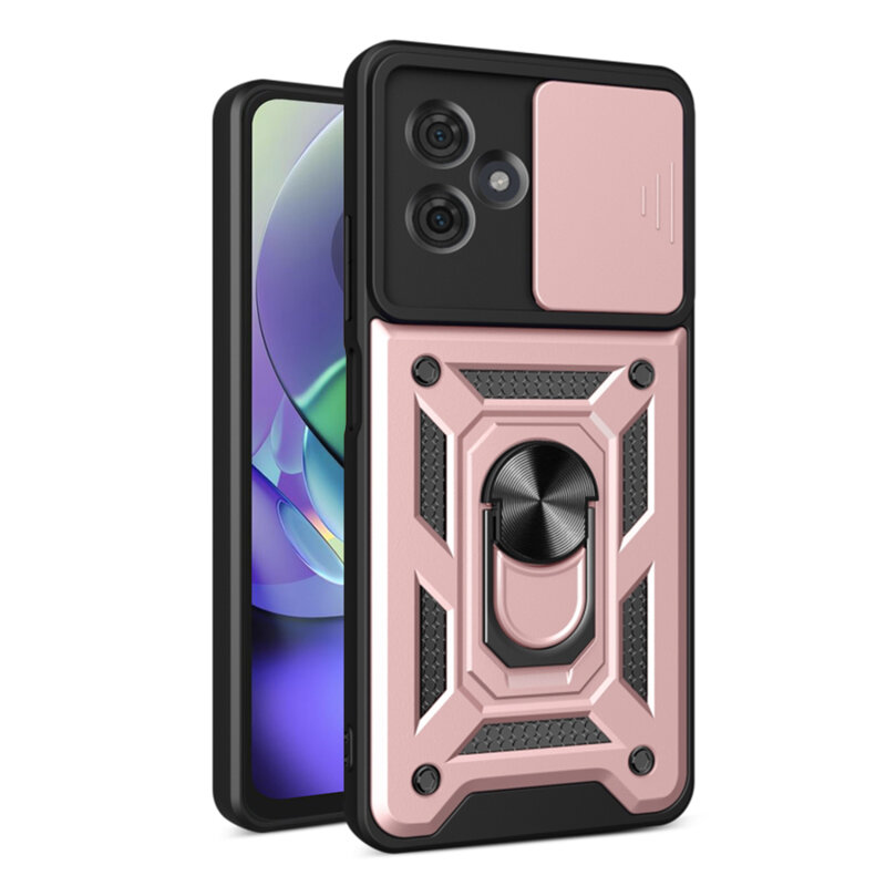 Husa Motorola Moto G54 protectie camera Techsuit CamShield Series, roz