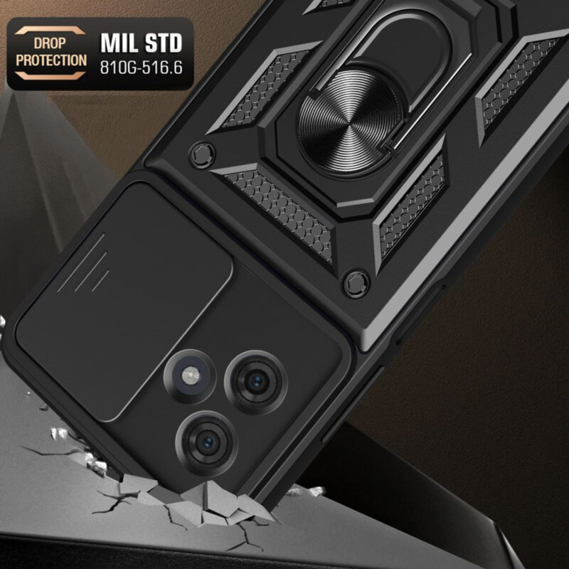 Husa Motorola Moto G54 protectie camera Techsuit CamShield Series, roz