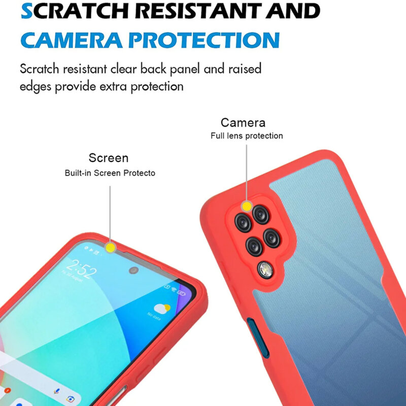 Husa 360° Samsung Galaxy A12 Techsuit ColorVerse, roz